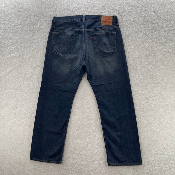 Levis 569 Jeans Mens 36x32 Blue Loose Straight Dark Wash Denim Baggy Y2K Skate - Picture 2 of 11